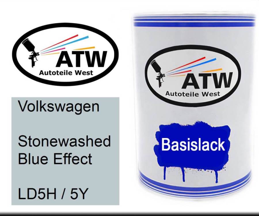 Volkswagen, Stonewashed Blue Effect, LD5H / 5Y: 500ml Lackdose, von ATW Autoteile West.